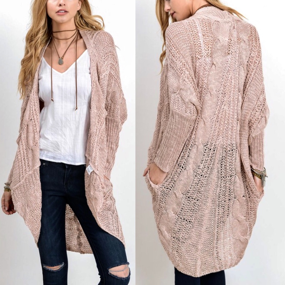 AMANDA Uber soft knit cardigan - CREAM - Picture 3 of 3